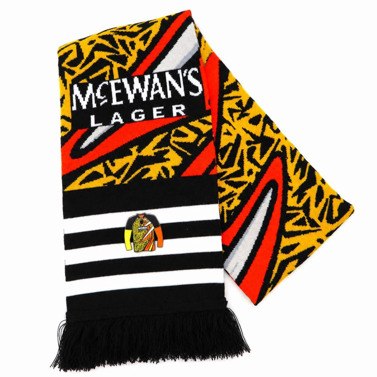 The Goalie '95/96 – The Famous Retro Knitted Football Scarf | Orange