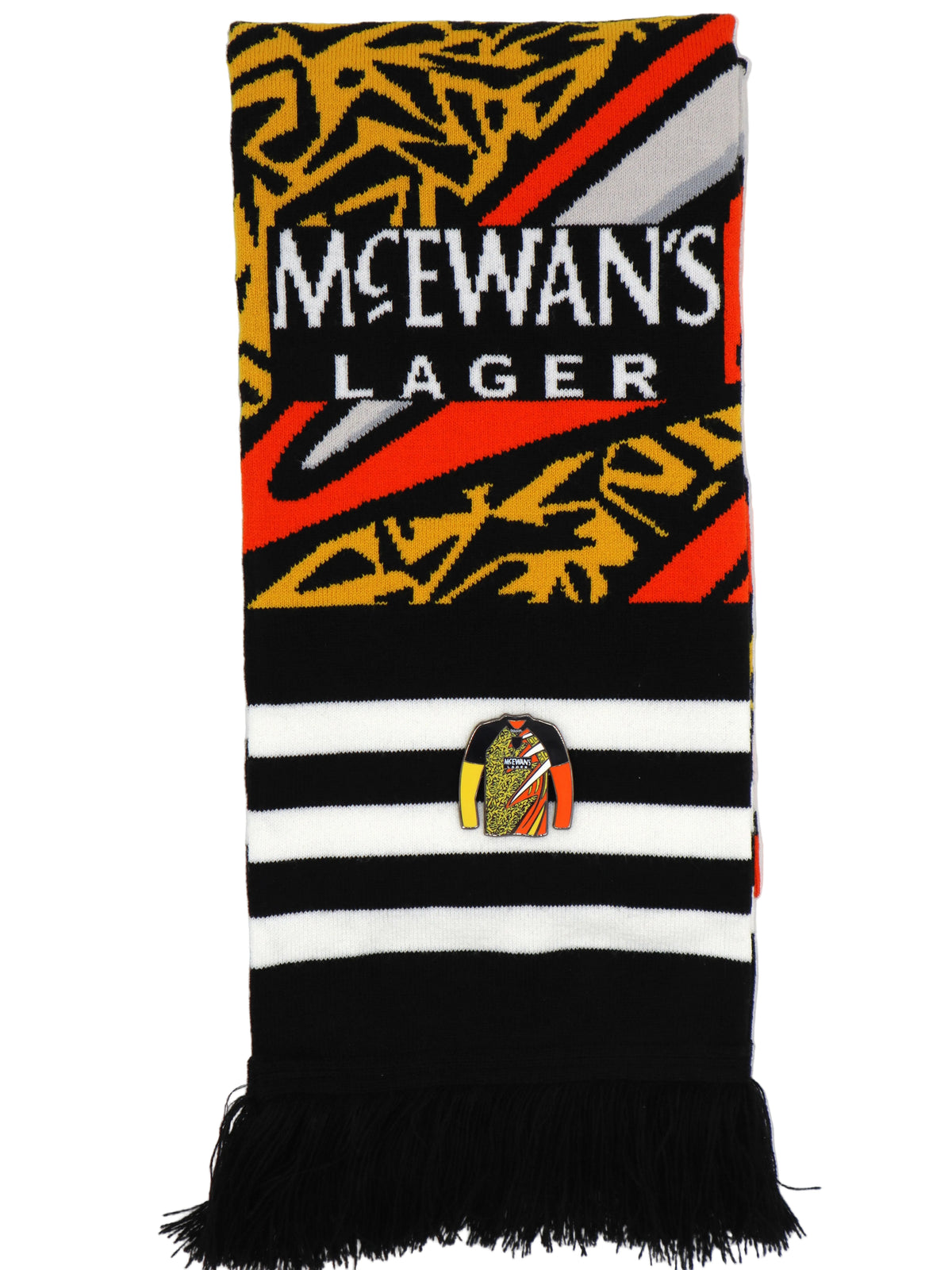 The Goalie '95/96 – The Famous Retro Knitted Football Scarf | Orange