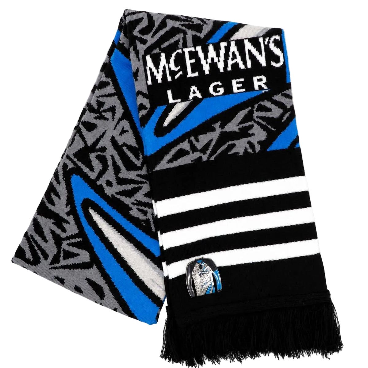 The Goalie '95/96 – The Famous Retro Knitted Football Scarf | Blue