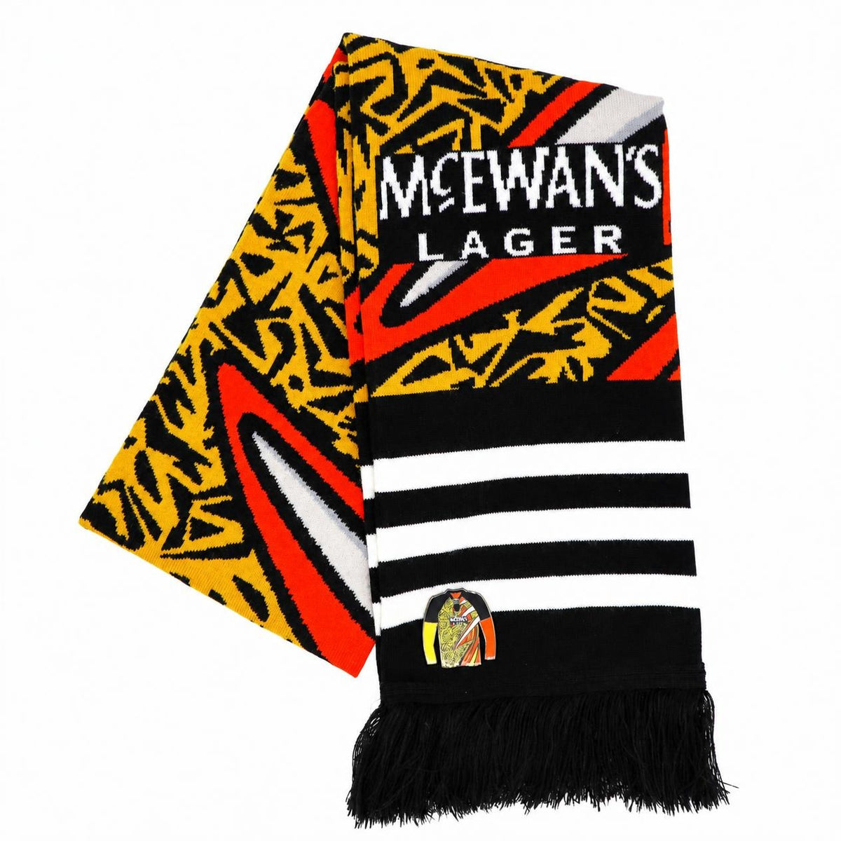 The Goalie '95/96 – The Famous Retro Knitted Football Scarf | Orange