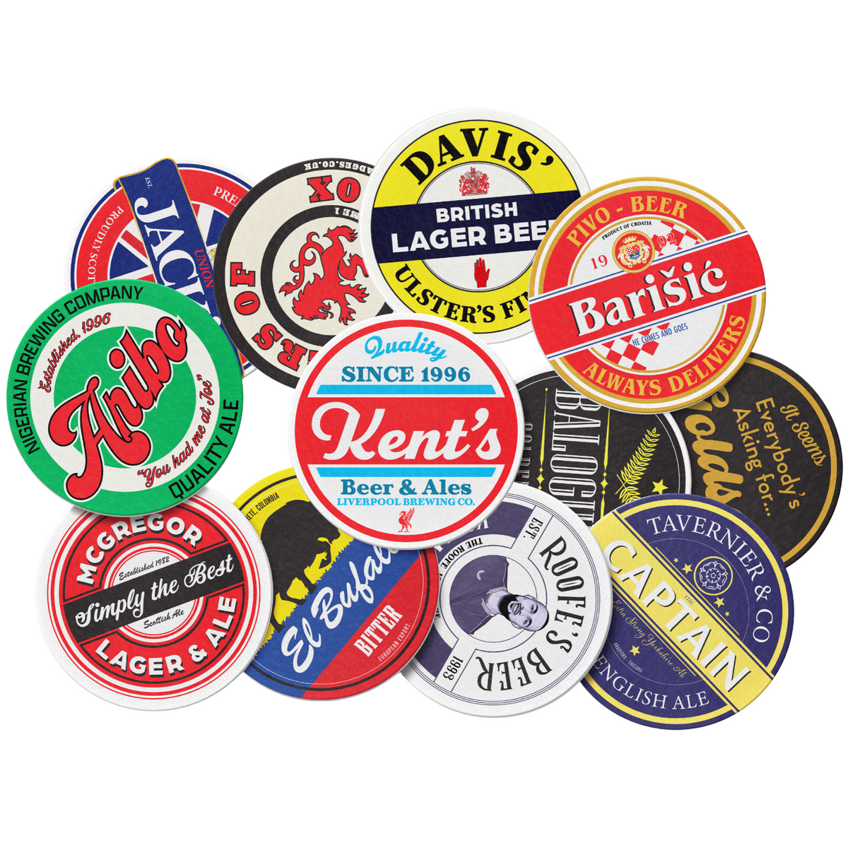 The Invincibles '20/21 – Beers of Copland Road | Rangers Retro Player Beer Mats | Volume I